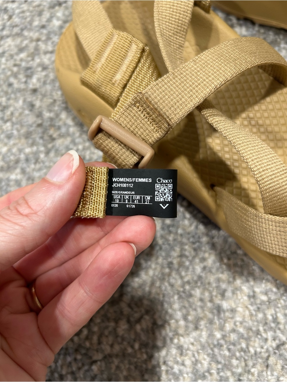 Chaco Women's Z/1 Classic Adjustable Strap Sandals Tan Curry Sz 10 Outdoor Water - Picture 3 of 8